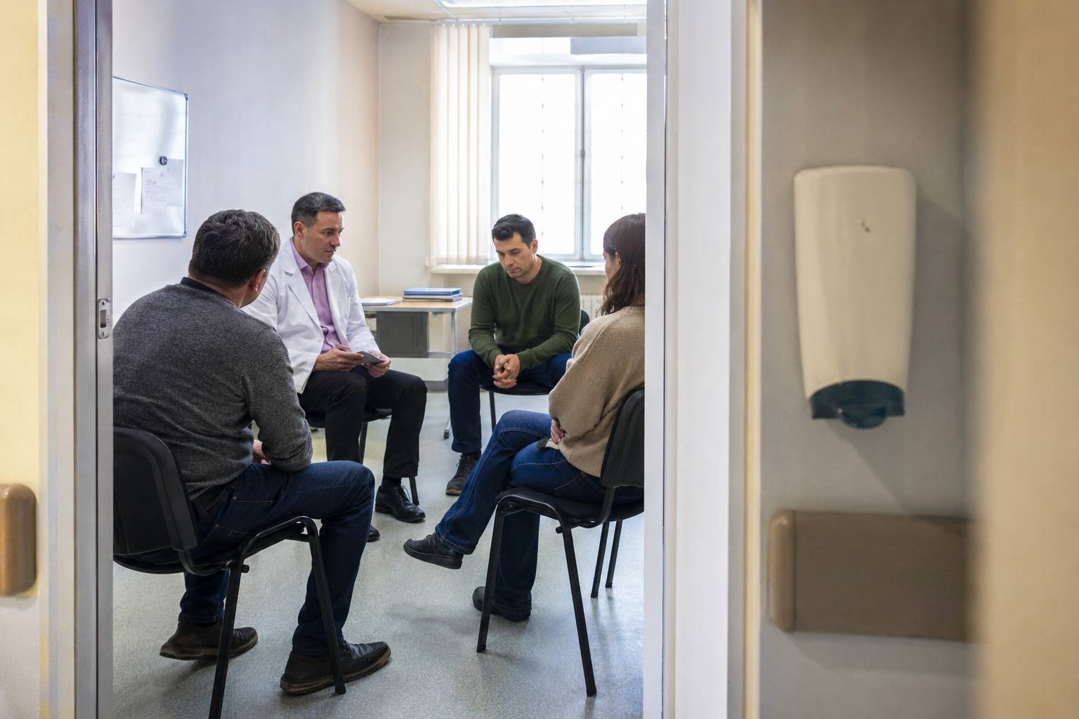Кабинет клиники подготовлен для приема пациентов